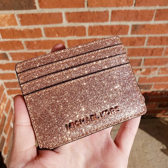 NWOT Michael Kors Giftables card holder rose gold - Picture 3 of 5